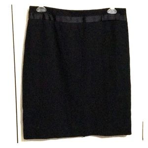 AK Anne Klein elegant black pencil skirt sz 14